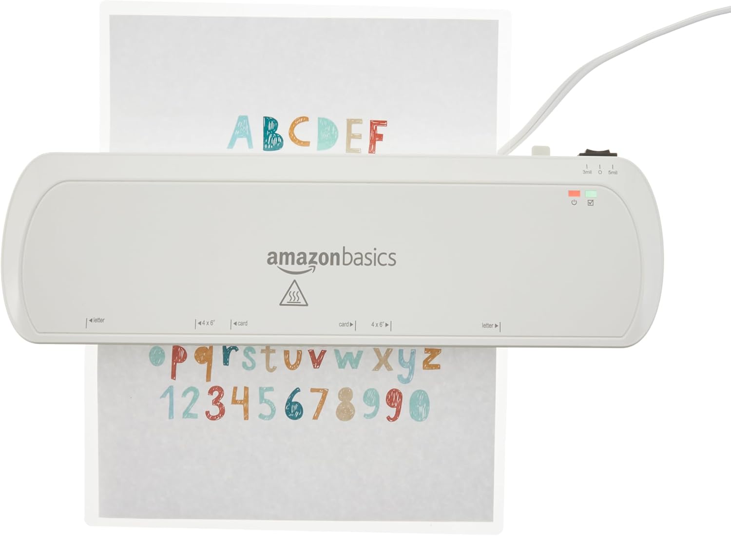 Amazon Basics Clear Thermal Laminating Plastic Paper Laminator Sheets, 9 x