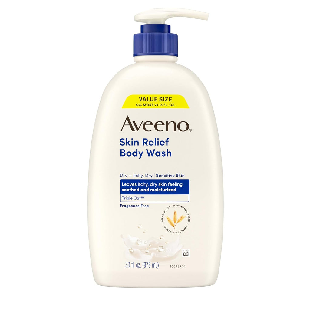 Aveeno Skin Relief Fragrance-Free Body Wash with Triple Oatå¨ Complex, Gentle
