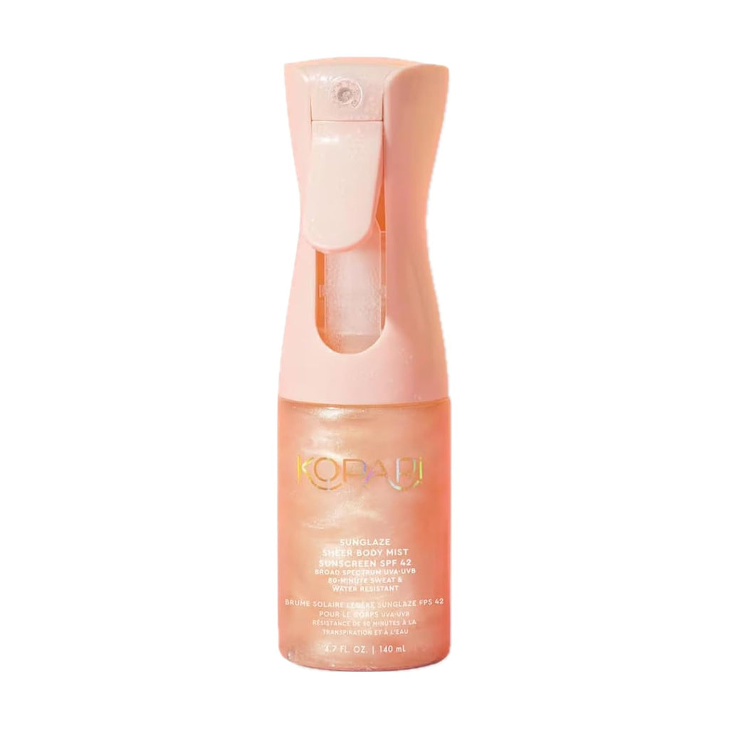 Kopari Rose Gold Sunglaze Sheer Body Mist Sunscreen SPF 42, Infused with