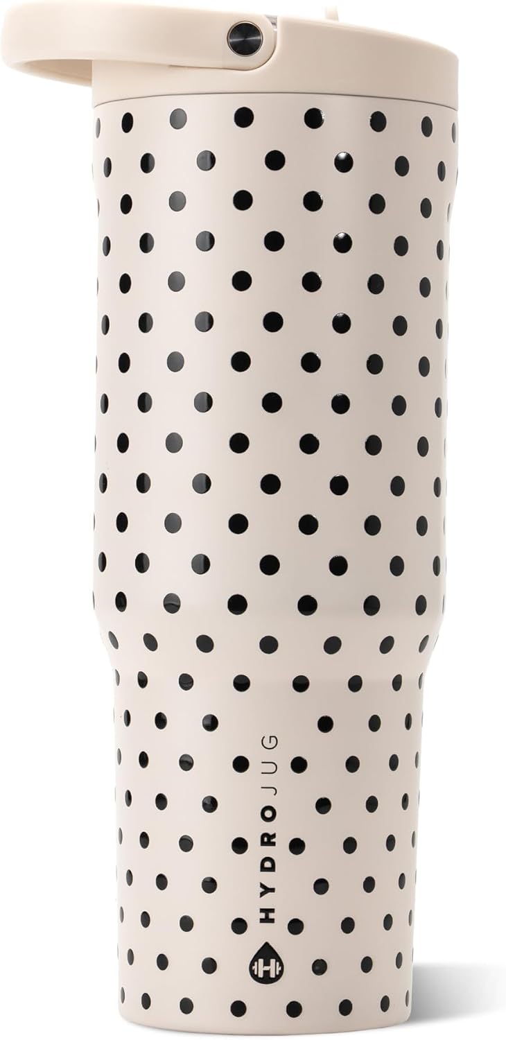 HydroJug Sport 32 oz Insulated Stainless Steel Water Bottle, French Vanilla