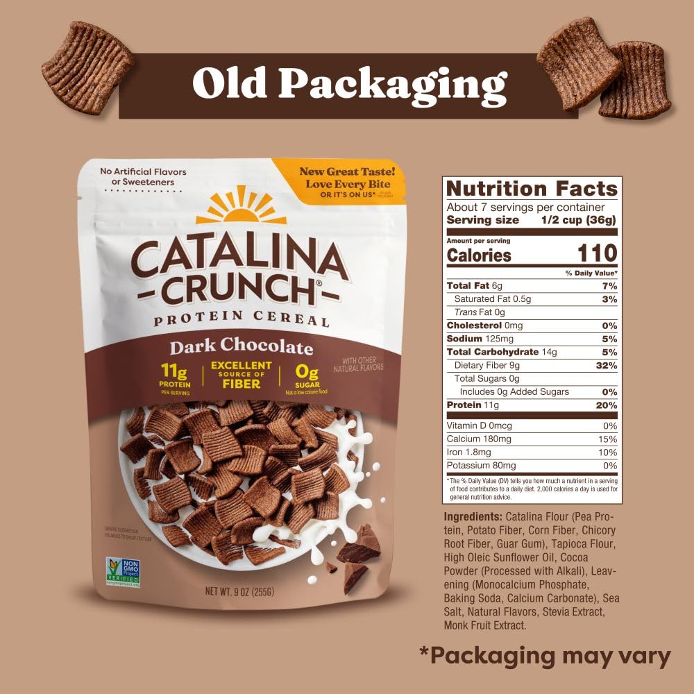 Catalina Crunch Protein Cereal - Sugar Free Breakfast Cereal with 11g of