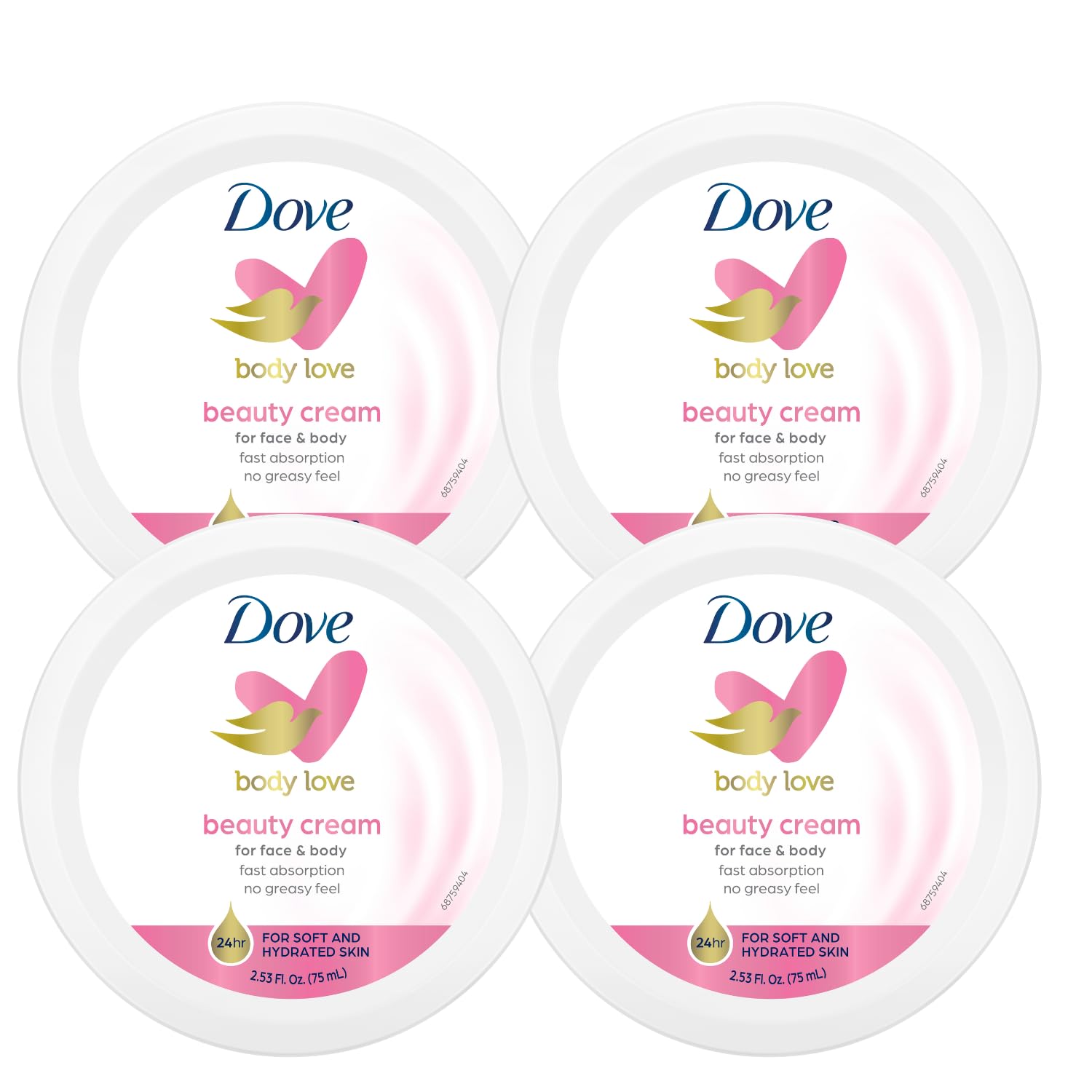 Dove Nourishing Body Care, Face, Hand, and Body Beauty Cream for Normal to