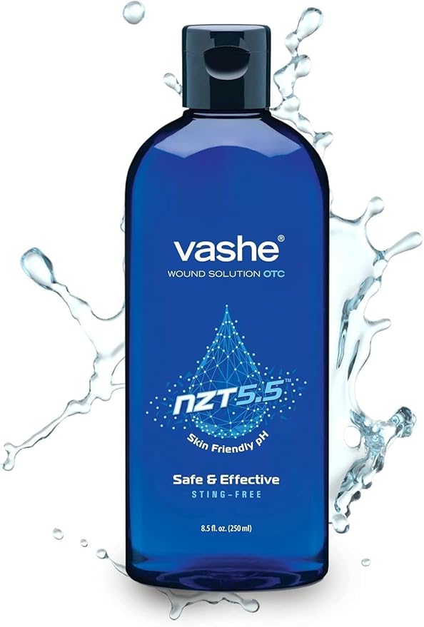 Vashe Wound Solution OTC Pure Hypochlorous Acid-Preserved Wound Cleanser