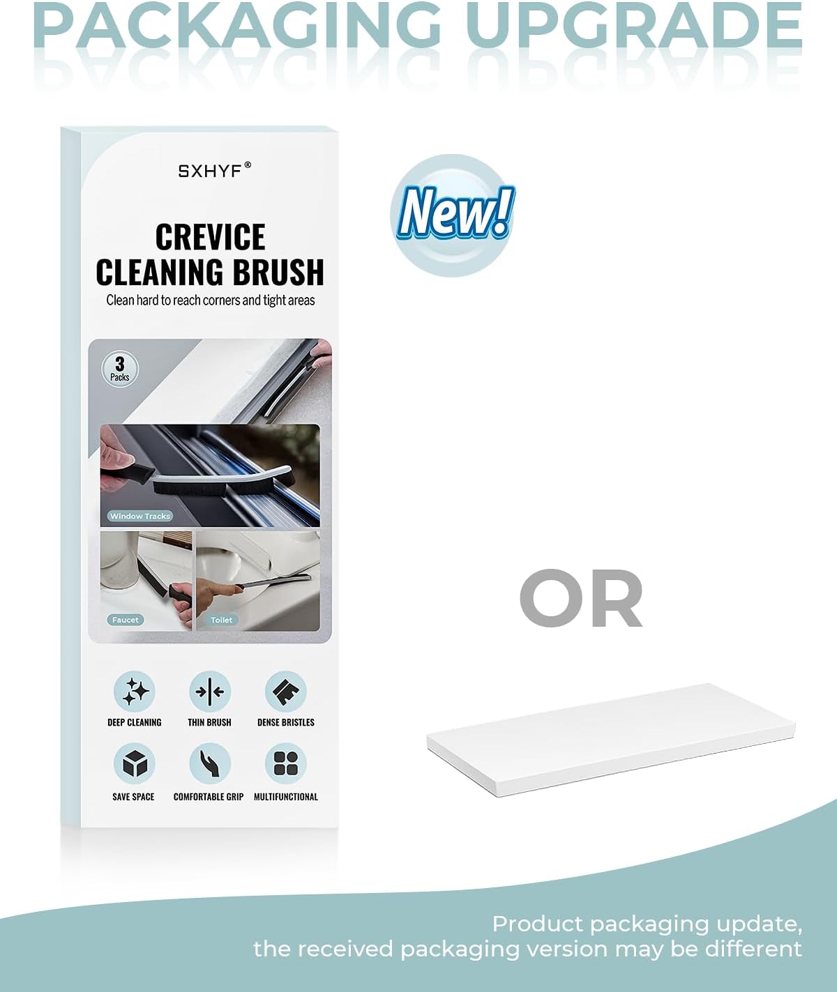 SXhyf Crevice Cleaning Brush - Grout Scrub Brush, House Cleaning Supplies