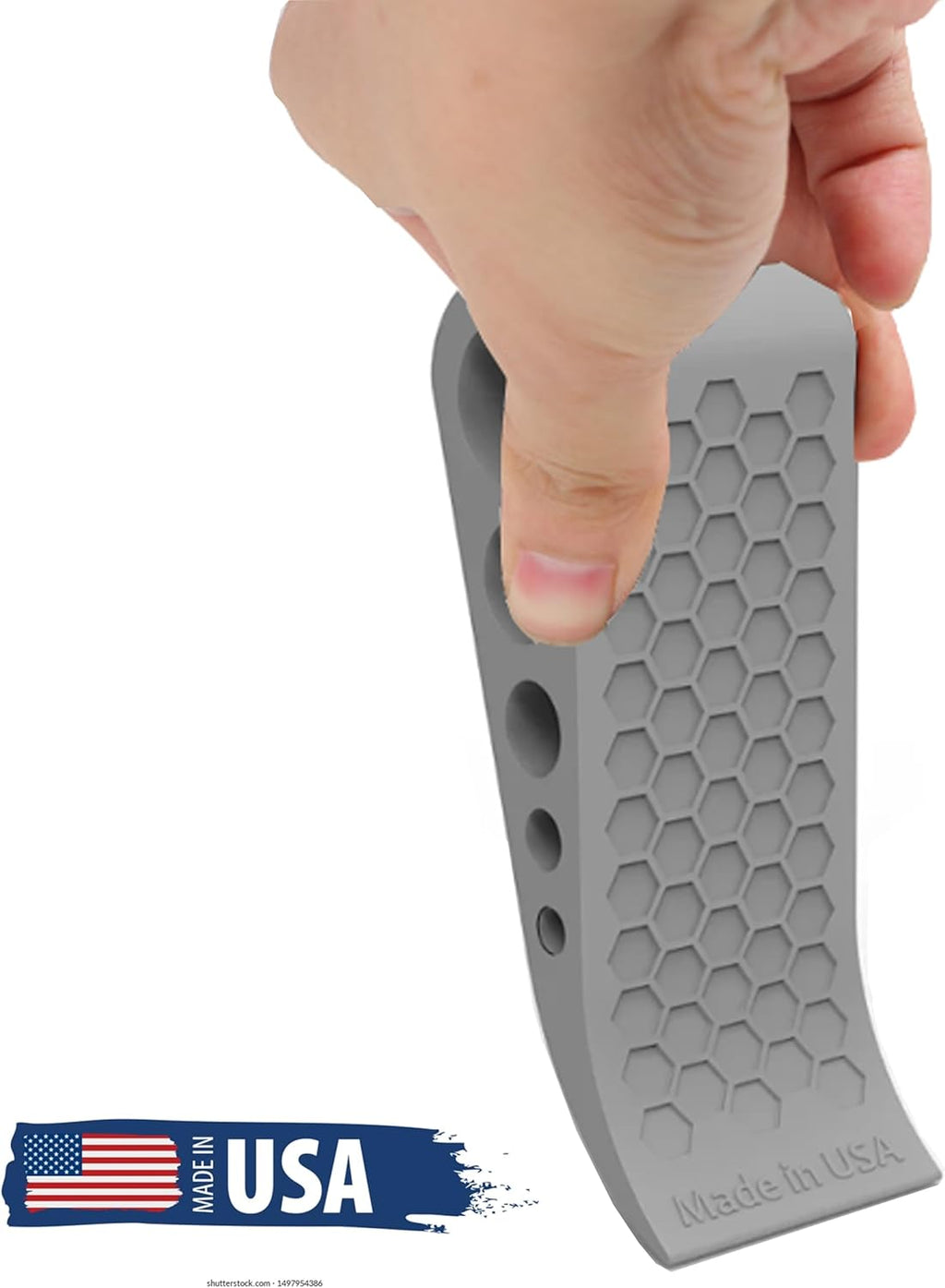 Door Stoppers for Bottom of Door Premium Floor Rubber Door Stop Wedge Made in