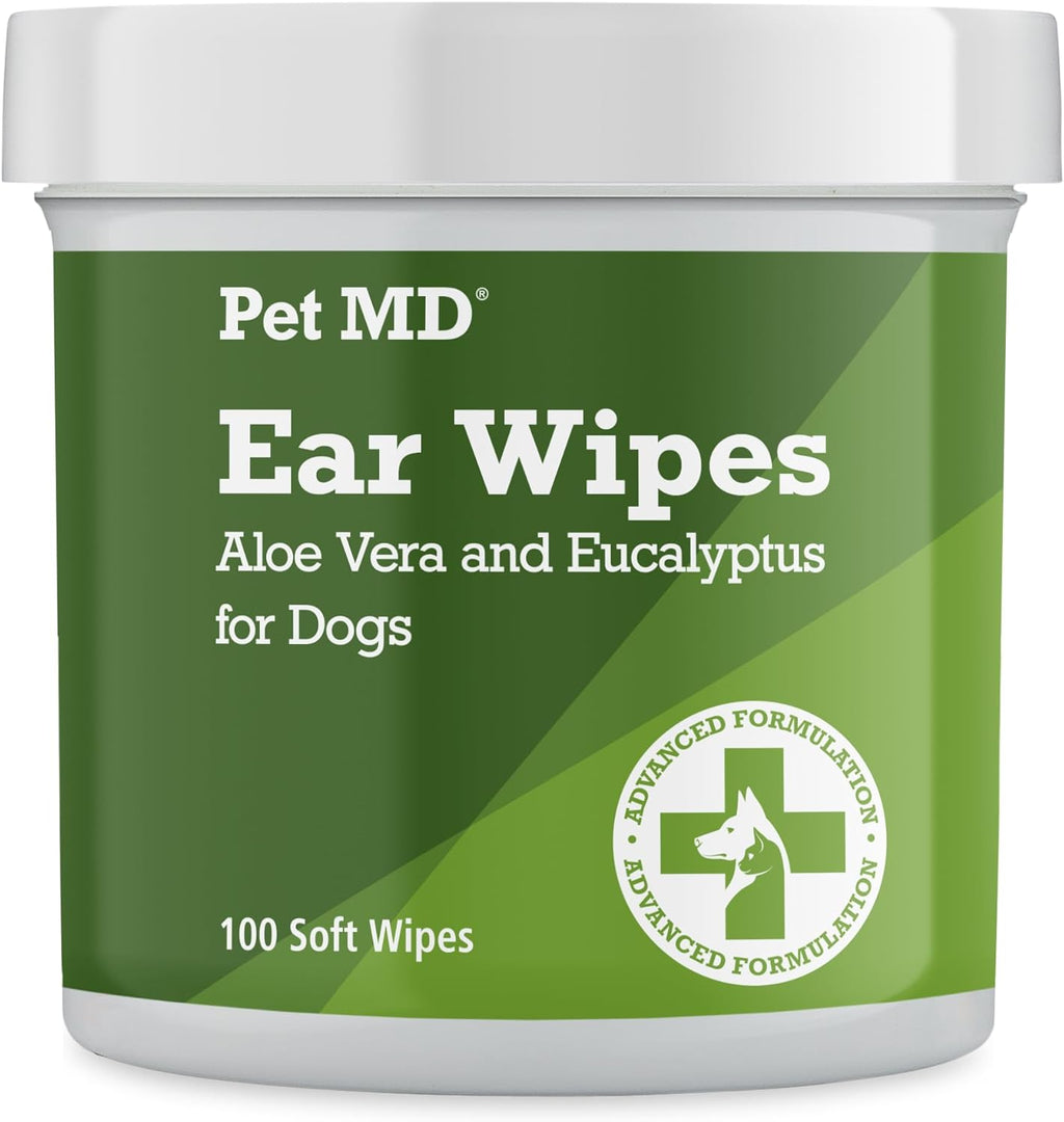 Pet MD - Dog Ear Cleaner Wipes - Otic Cleanser for Dogs to Stop Ear Itching