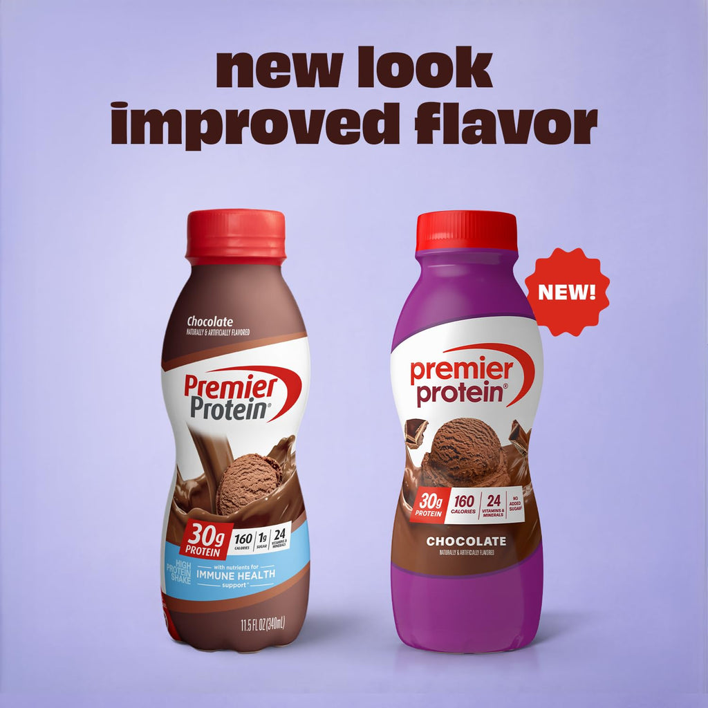 Premier Protein Shake, Chocolate, 30g Protein, No Added Sugar, 24 Vitamins &