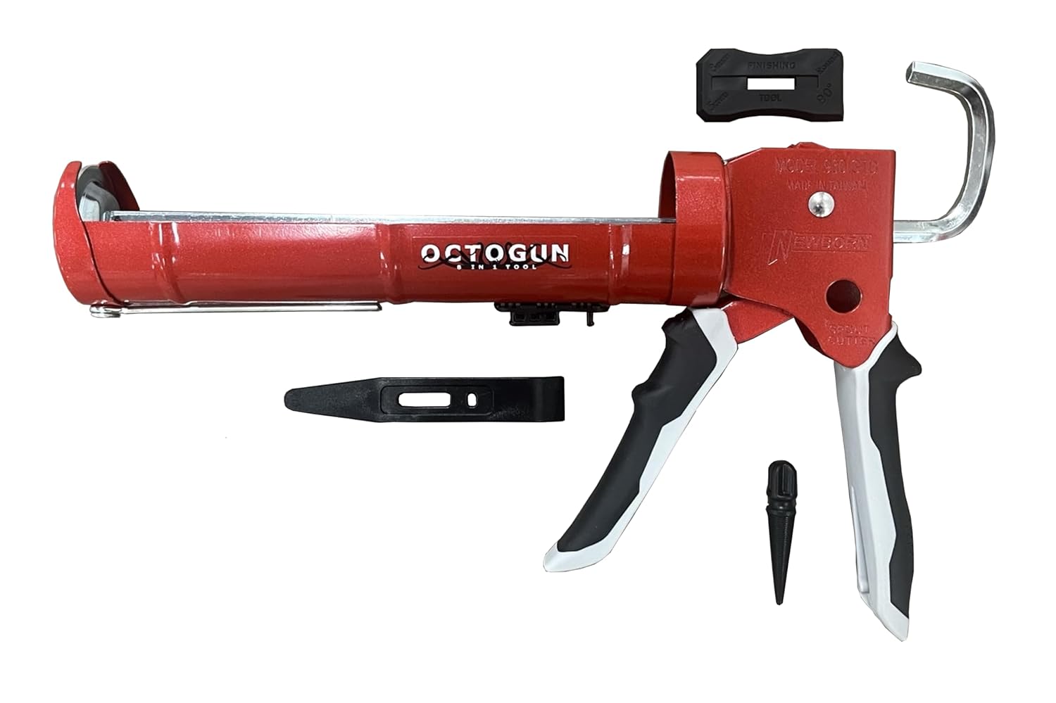 Newborn 930-GTD Drip-Free Smooth Hex Rod Cradle Caulking Gun with Gator