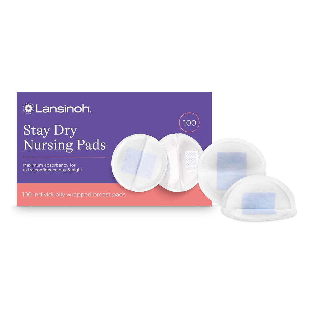 Lansinoh Stay Dry Disposable Nursing Pads, Soft and Super Absorbent Breast