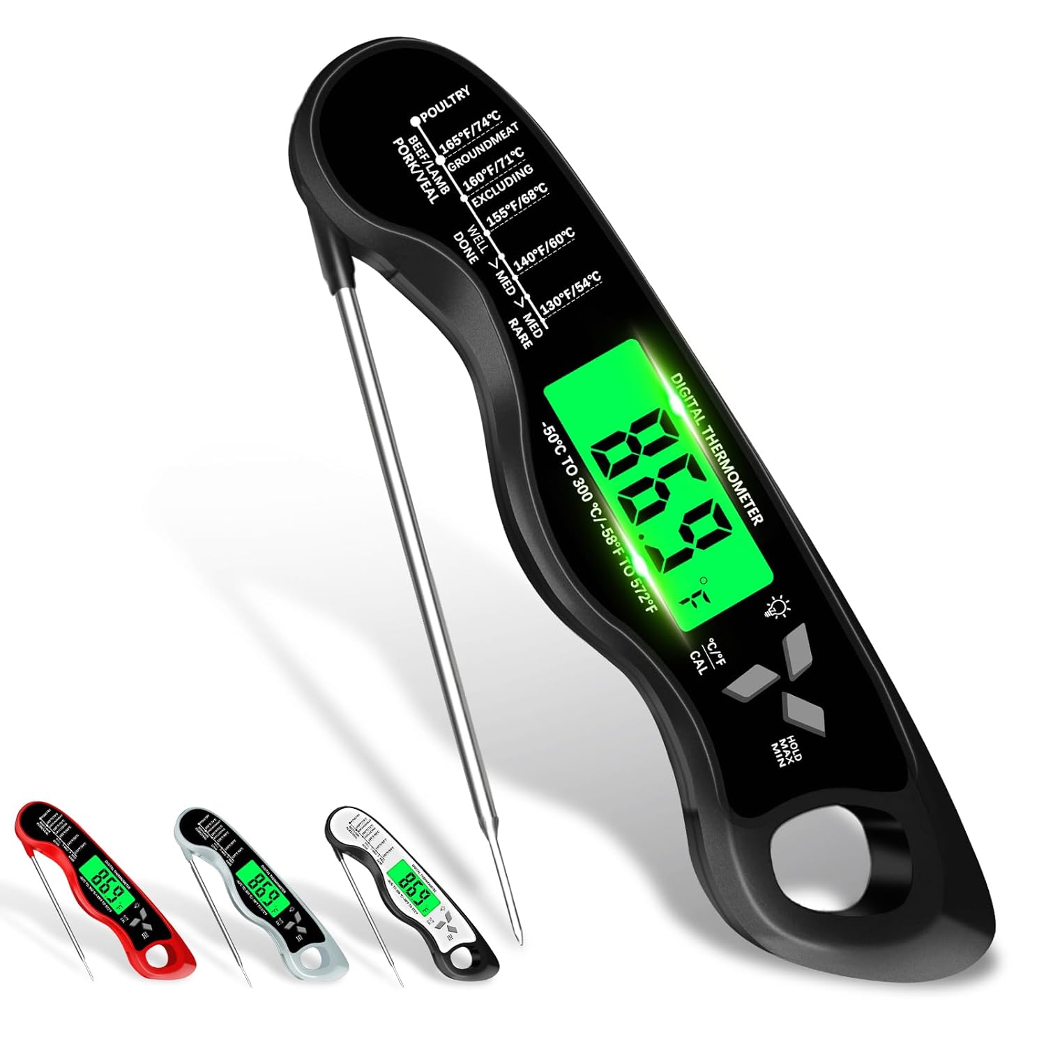 Meat Thermometer Digital•?ÎIP67 Waterproof Cooking Thermometer with