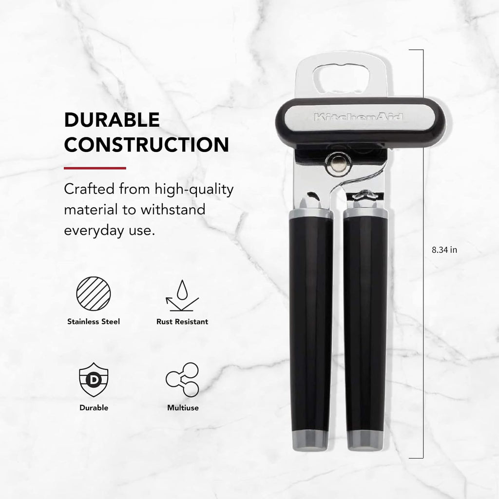 KitchenAid Classic Multifunction Can Opener and Bottle Opener Easy to Use
