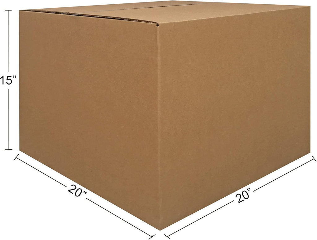 Amazon Basics Cardboard Moving Boxes for Packing and Shipping, Large Size
