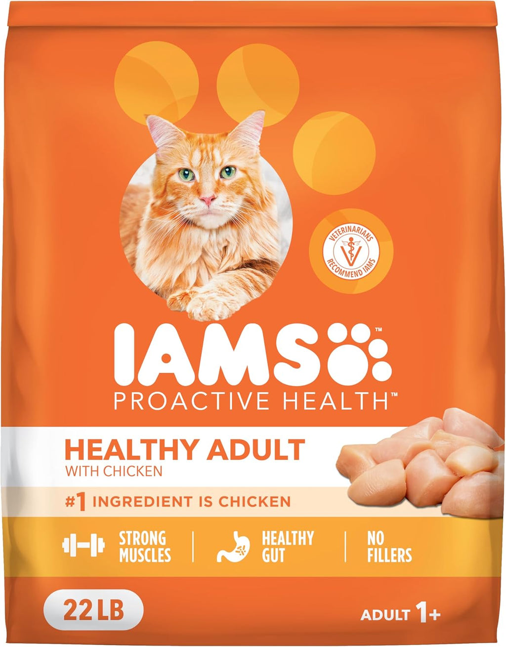 IAMS Proactive Health Dry Cat Food, Healthy Cat Food Dry Recipe for Adults