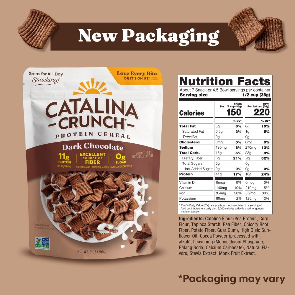 Catalina Crunch Protein Cereal - Sugar Free Breakfast Cereal with 11g of