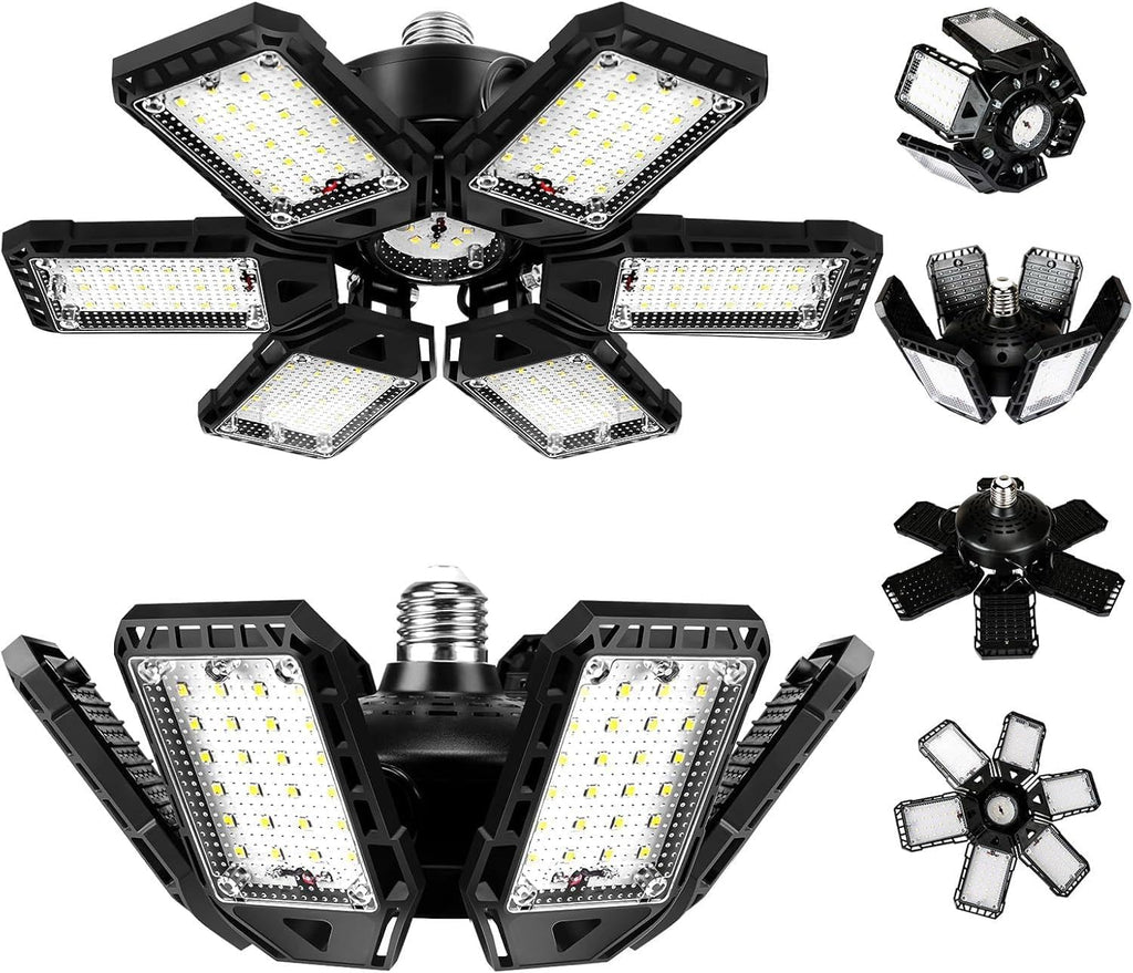 Aoretic LED Garage Lights 180W 18000LM 6500K, 2 Pack
