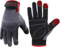 HANDLANDY Work Gloves for Men & Women, Utility Mechanic Working Gloves Touch