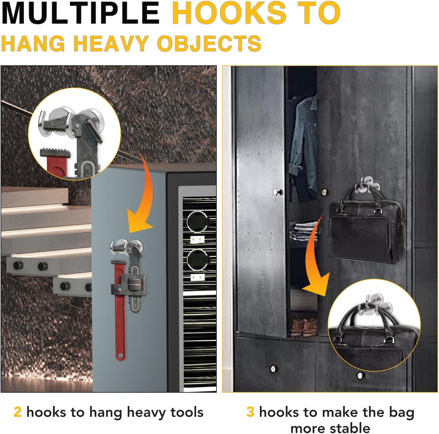 DIYMAG Magnetic Hooks, 30lbs+ Magnet Hook 2026 Cruise Cabin Ship Essentials