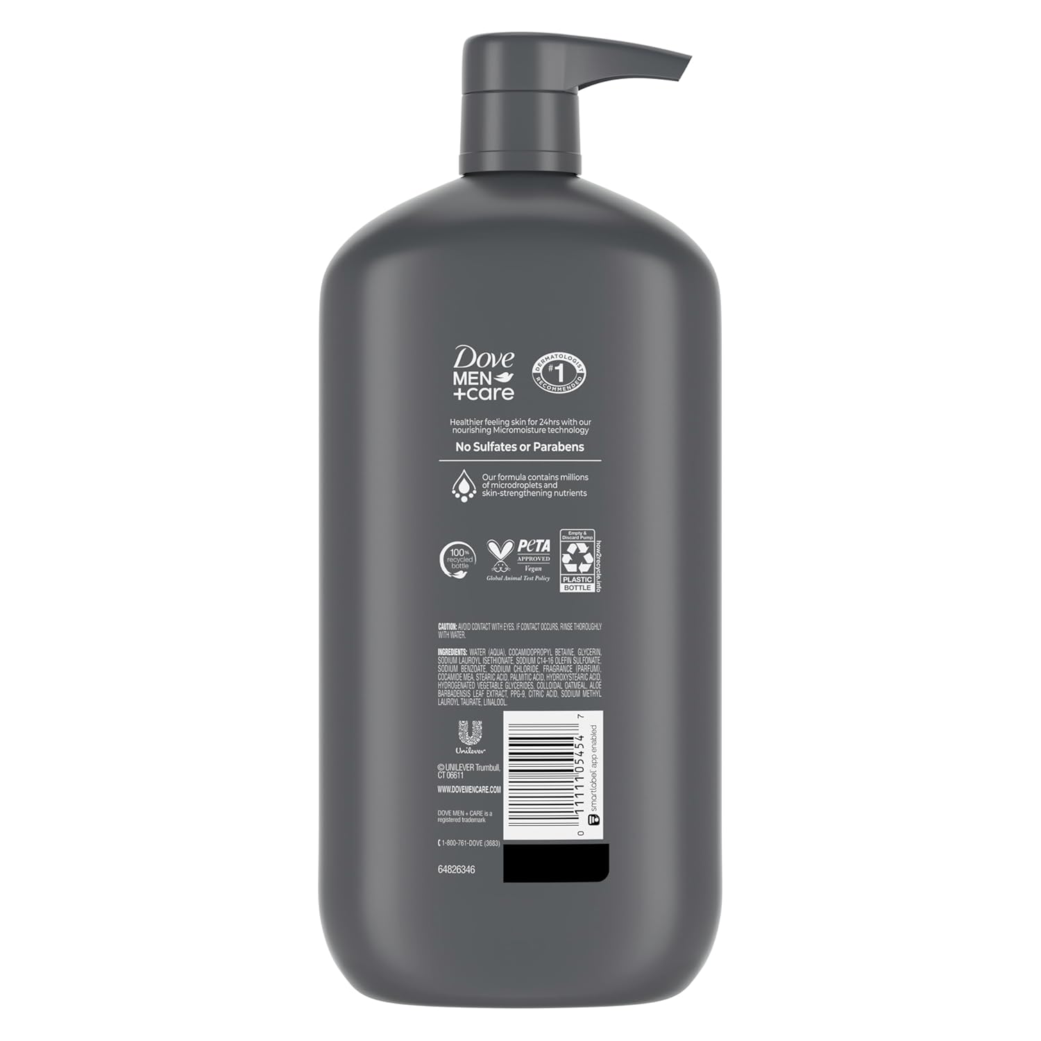 DOVE MEN + CARE Body & Face Wash Sensitive Skin For Hydrated, Smooth Skin