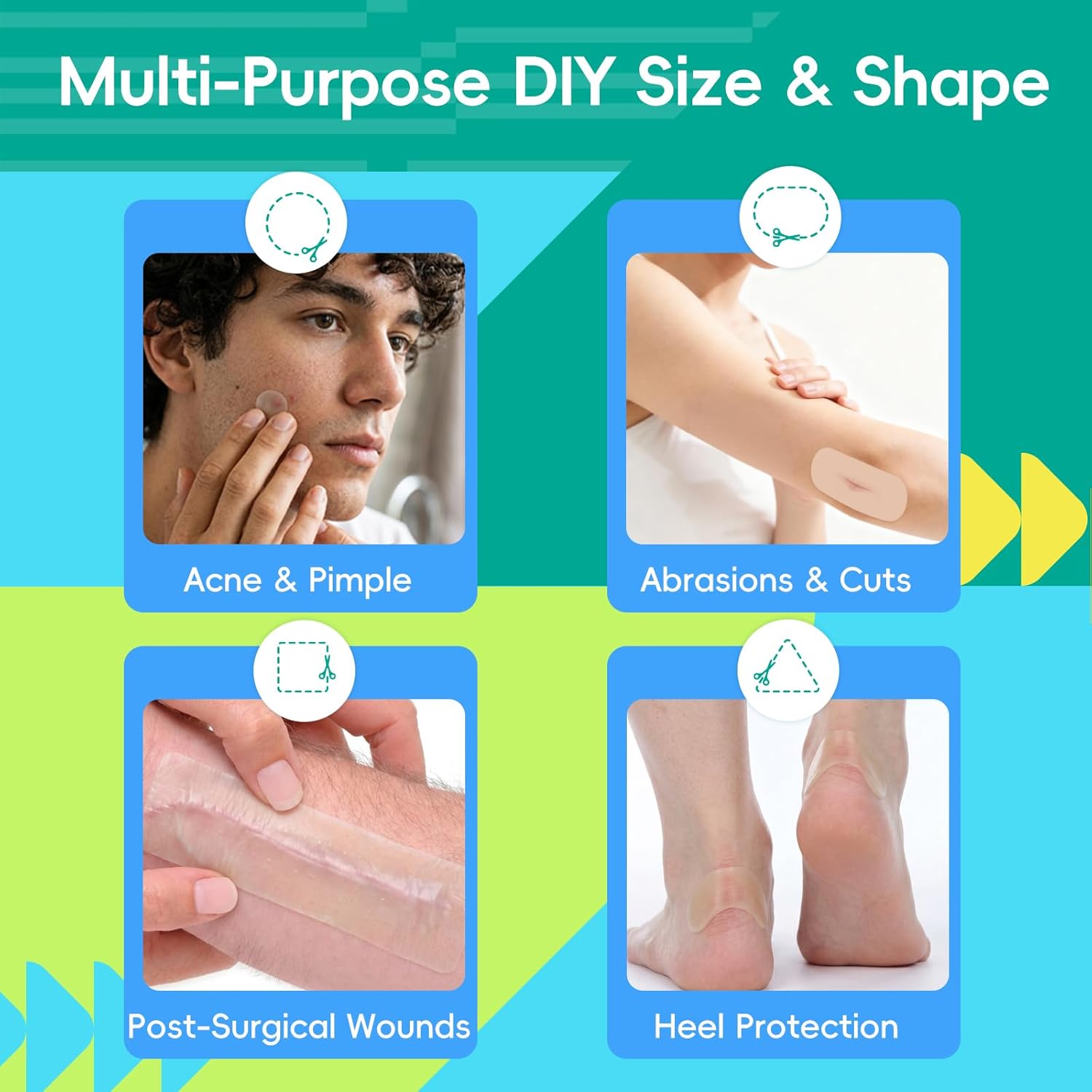 LIFARA Hydrocolloid Roll for Wound Care - Cut-to-Size, Hydrocolloid Patch