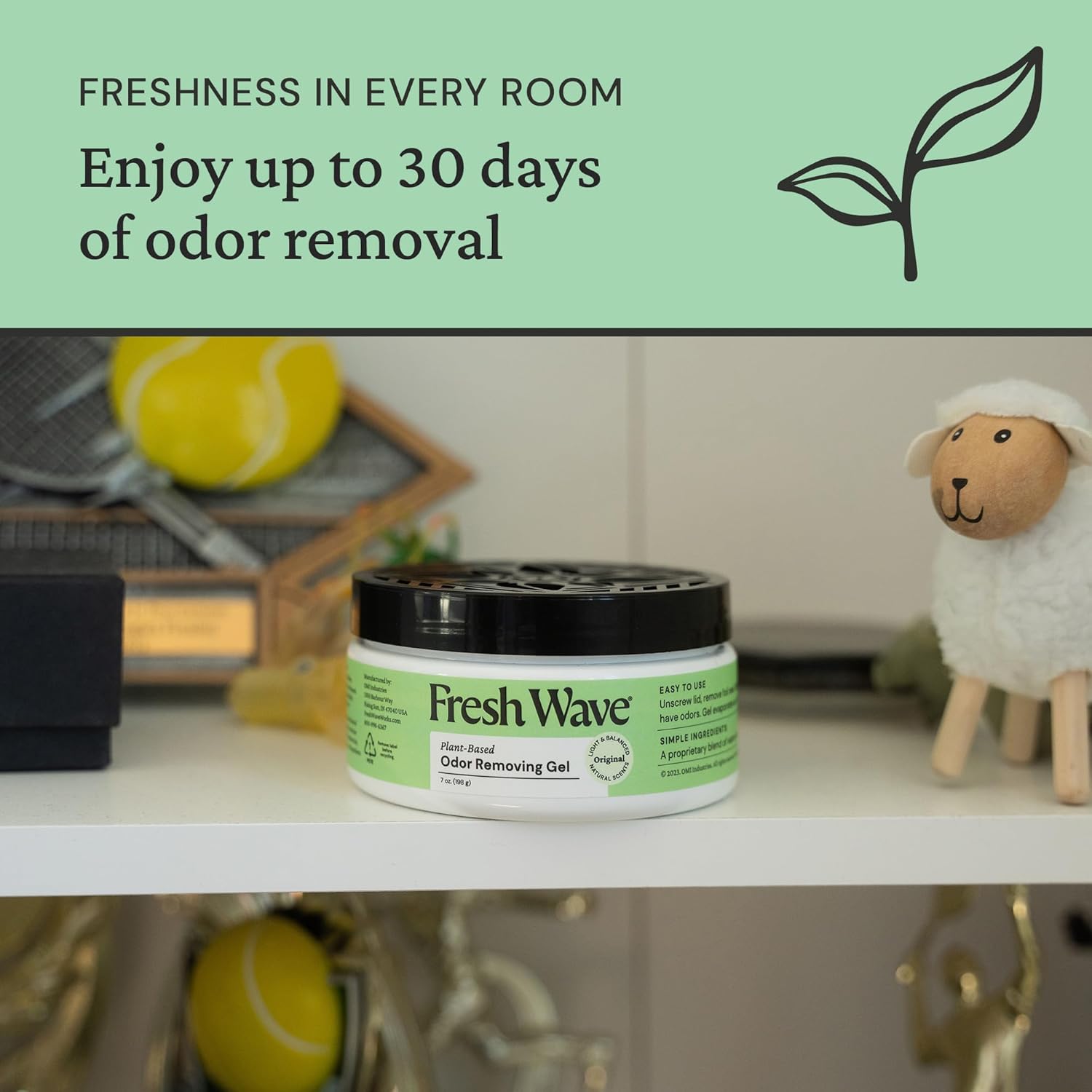 Fresh Wave Odor Removing Gel, 7 oz., Pack of 3 - Odor Absorbers for Home