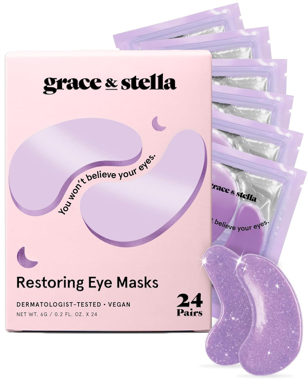 grace & stella Retinol Under Eye Patches for Puffy Eyes & Dark Circles