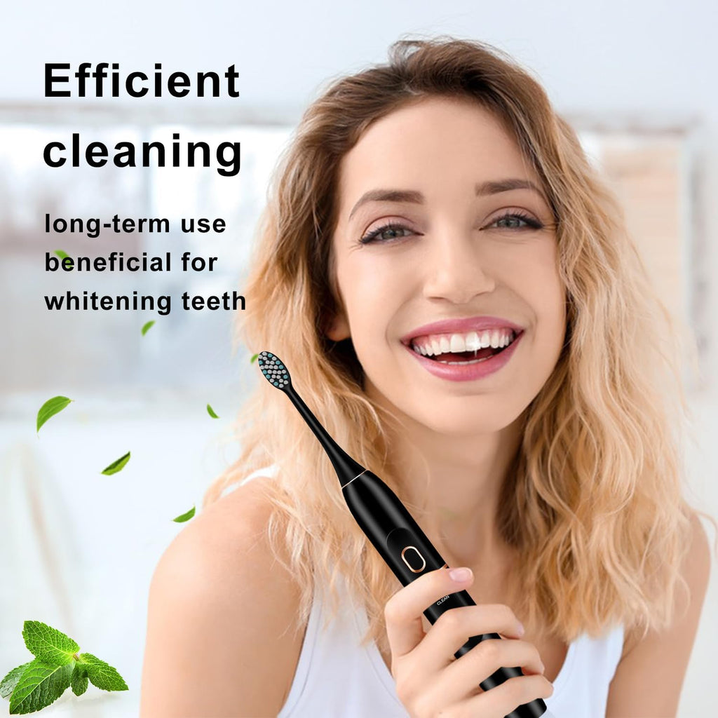 kingheroes Electric Toothbrush Set, Comes with 8 Brush Heads & Travel Case,4