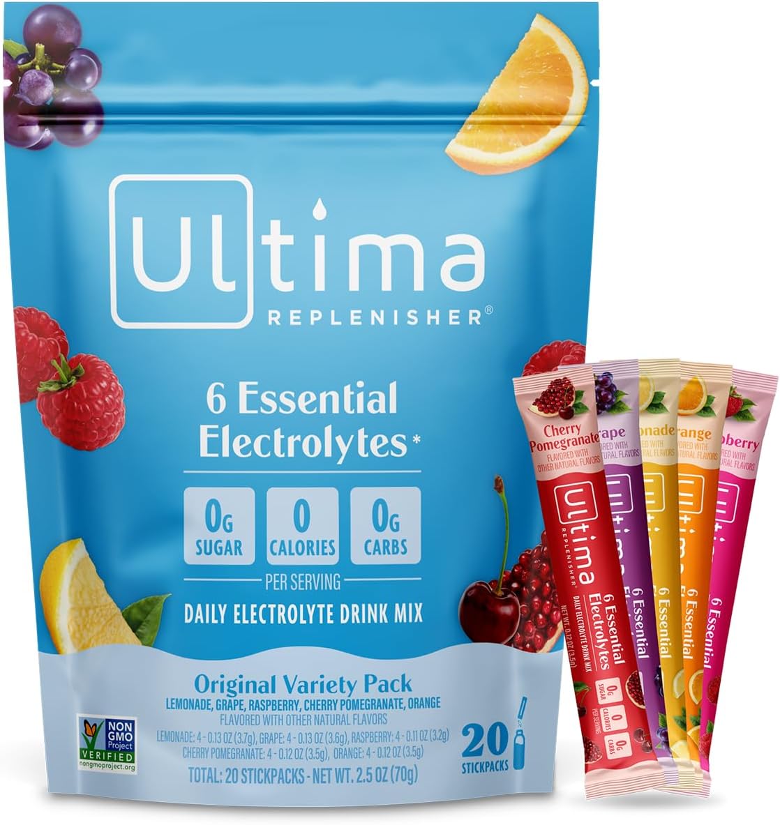 Ultima Replenisher Daily Electrolyte Powder ‰ÛÒ Original Variety Pack, 20