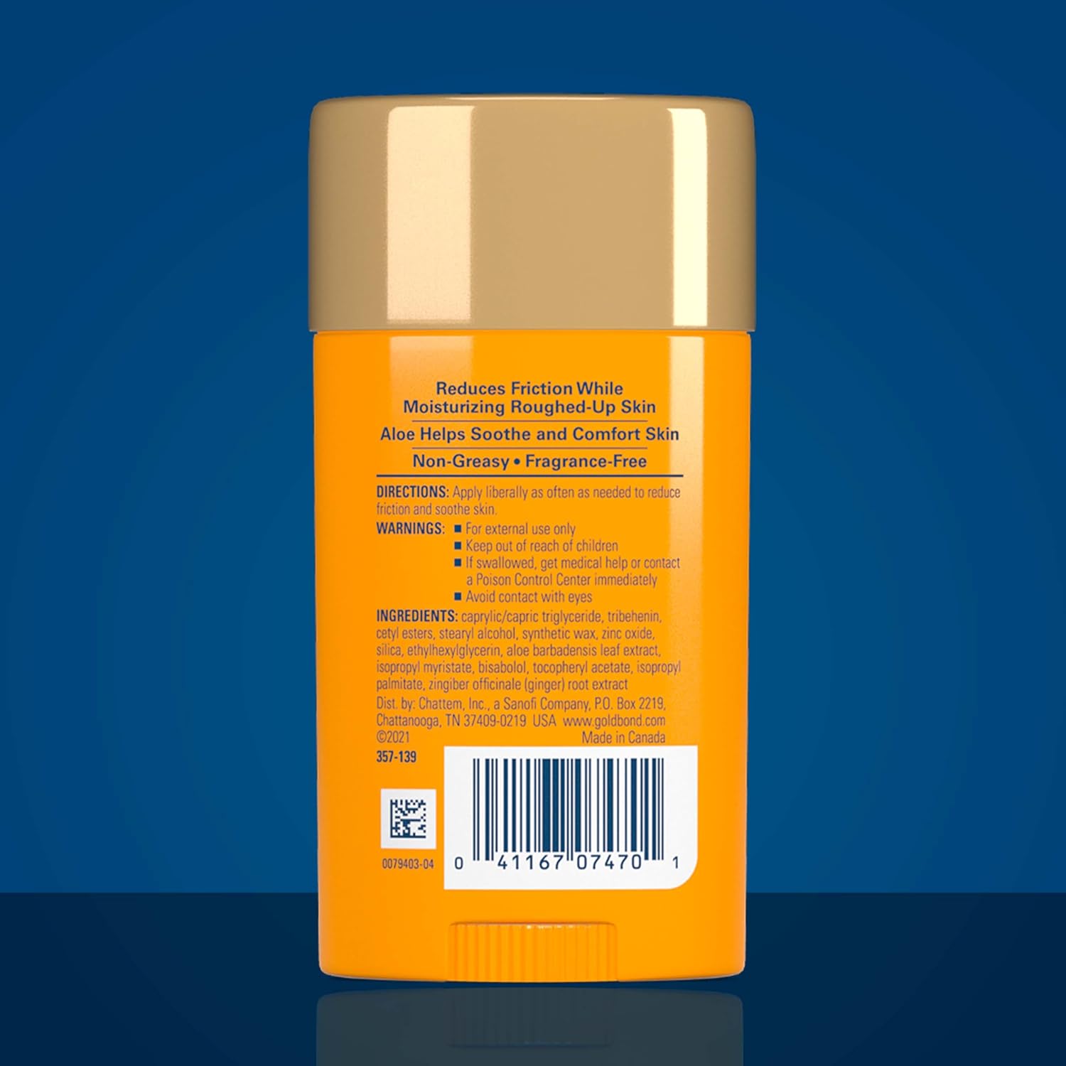 Gold Bond Friction Defense Stick, Anti Chafing Stick with Aloe to Soothe
