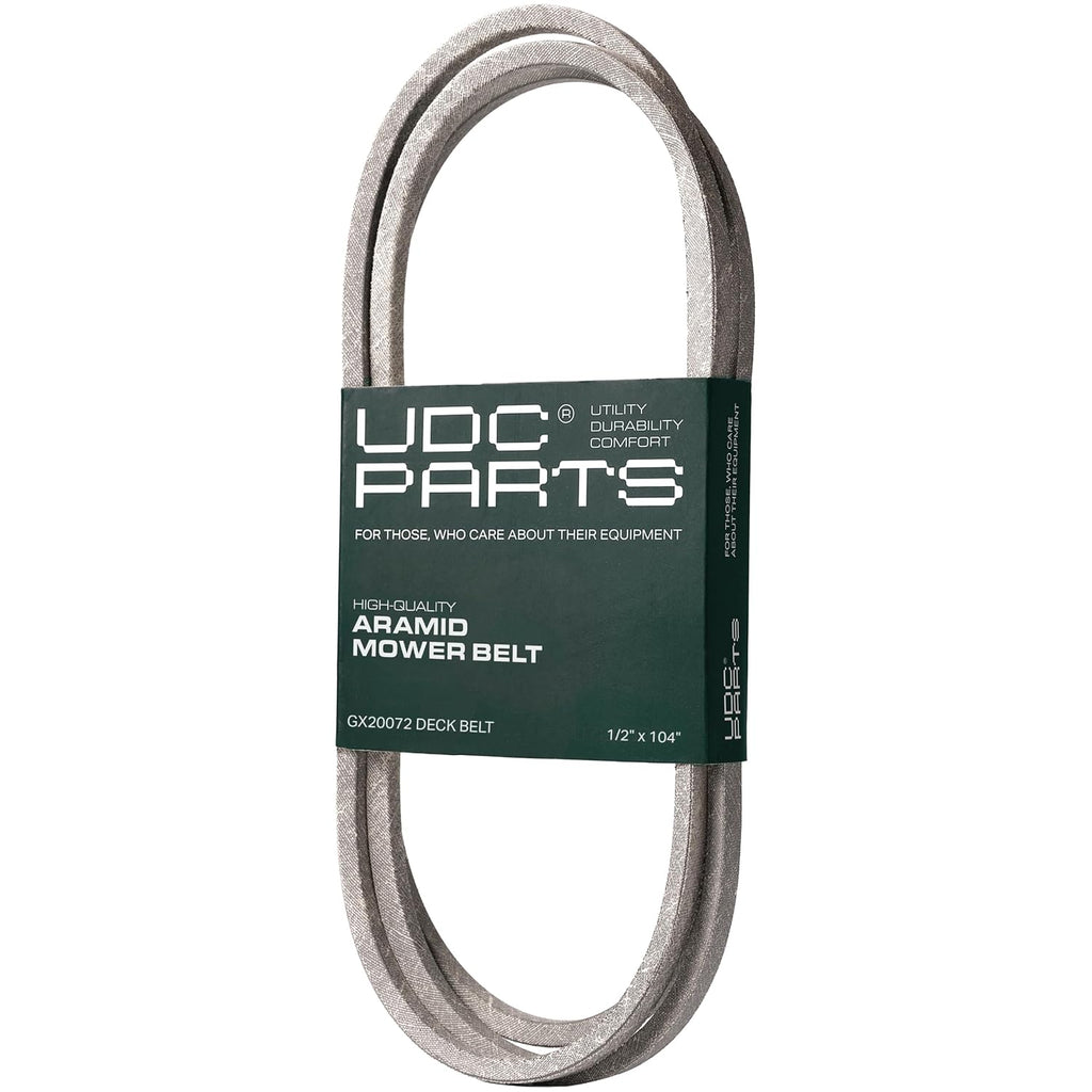 UDC Parts GX20072 Deck Belt, 1/2" x 104" Replacement for John Deere 42 Inch