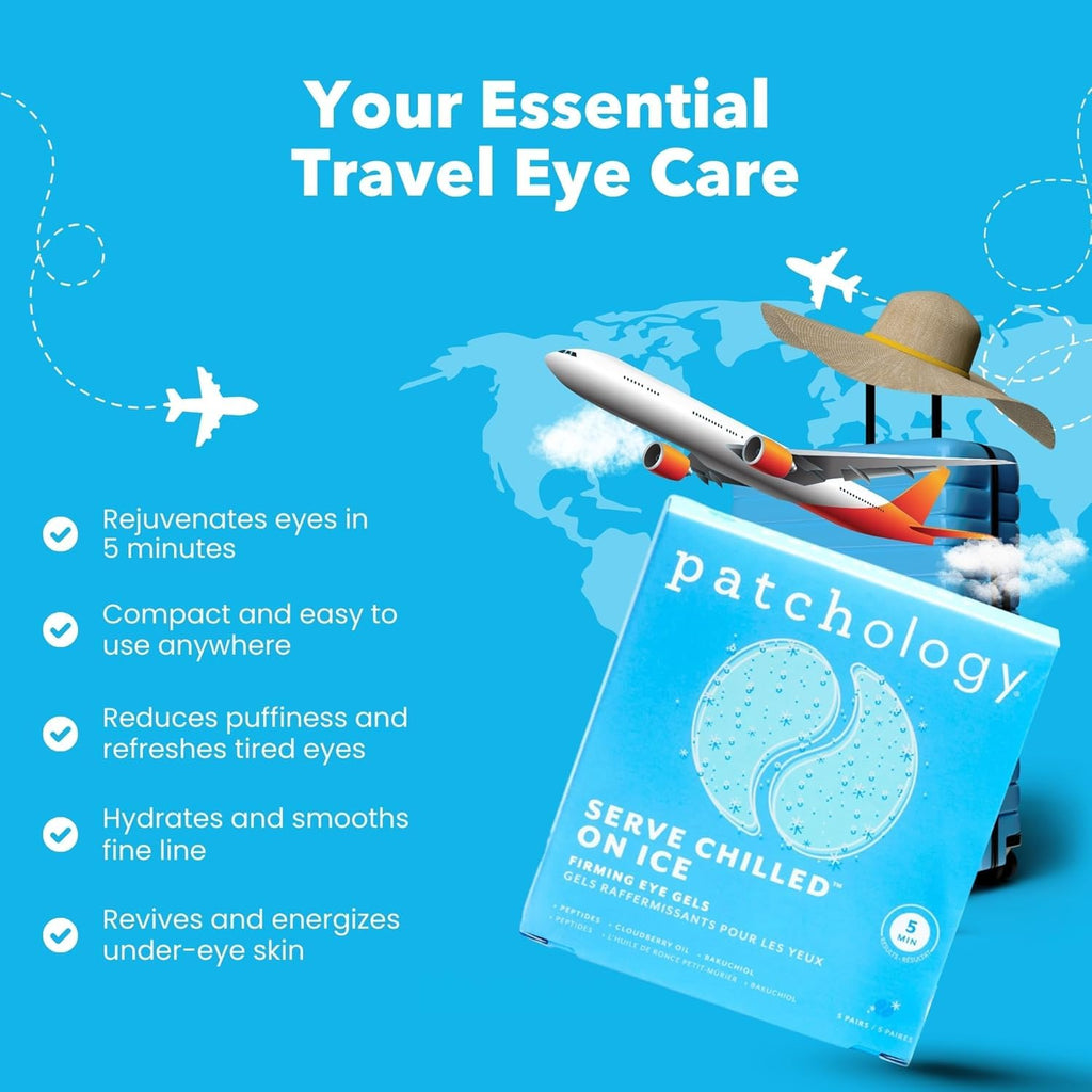 Patchology Iced Cooling Under Eye Mask Patches with Peptides, Cloudberry Oil