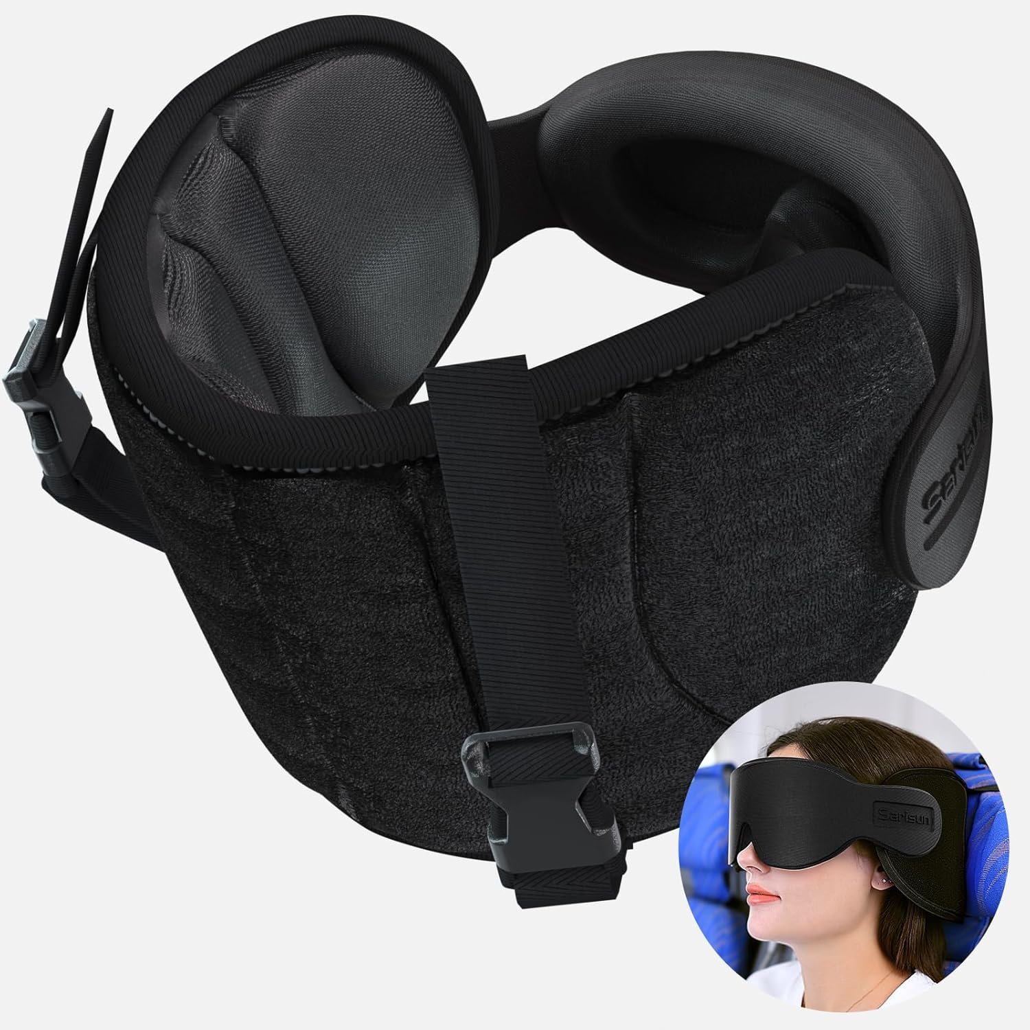 SARISUN Travel Pillows for Airplanes, Airplane Pillow for Long Flight