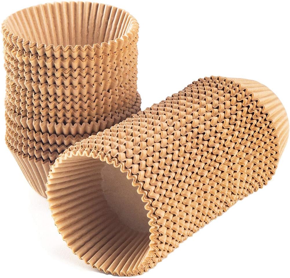 Caperci Standard Natural Cupcake Liners 500 Count, No Smell, Grease-Proof