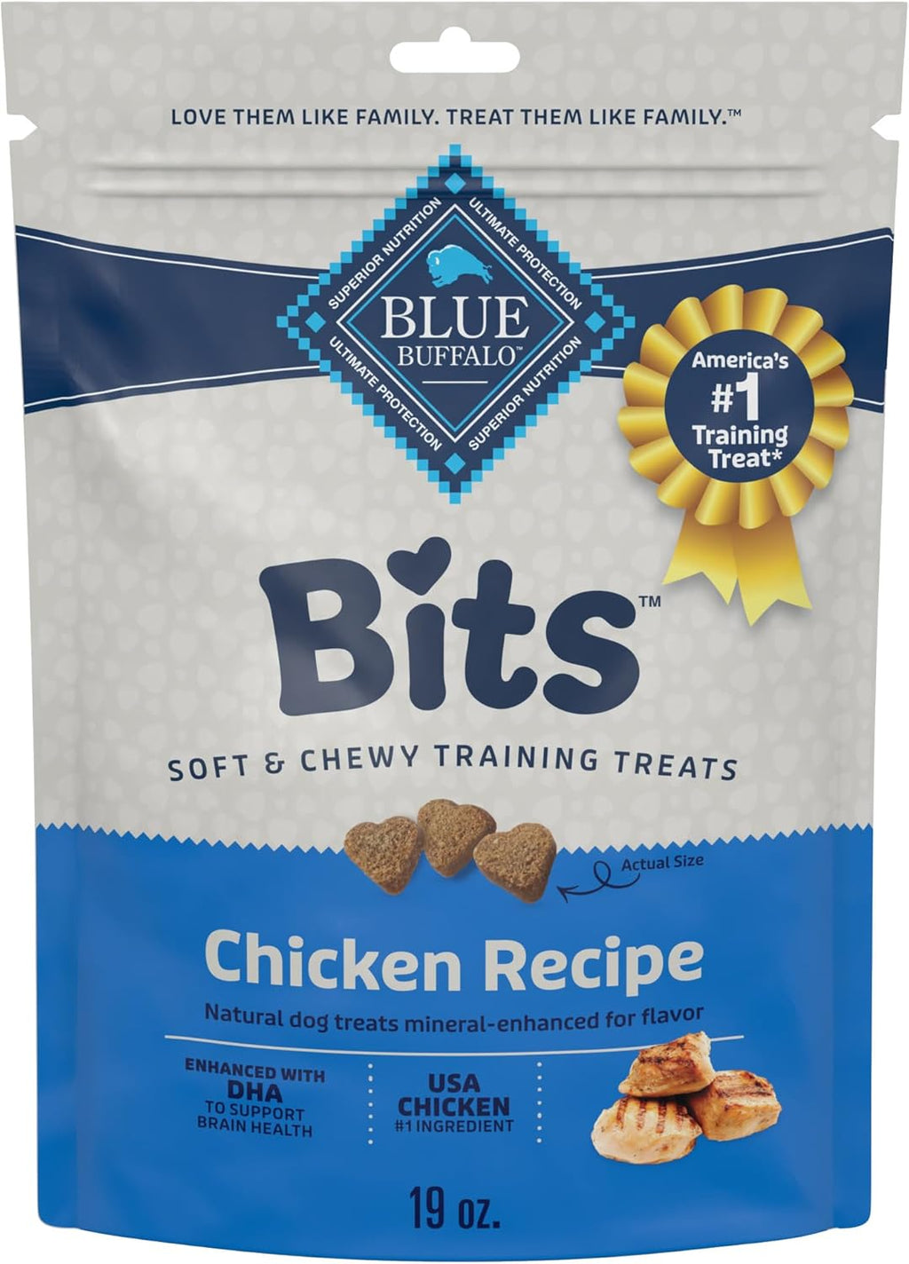 Blue Buffalo Bits Soft Dog Treats for Training, Made with Natural Ingredients