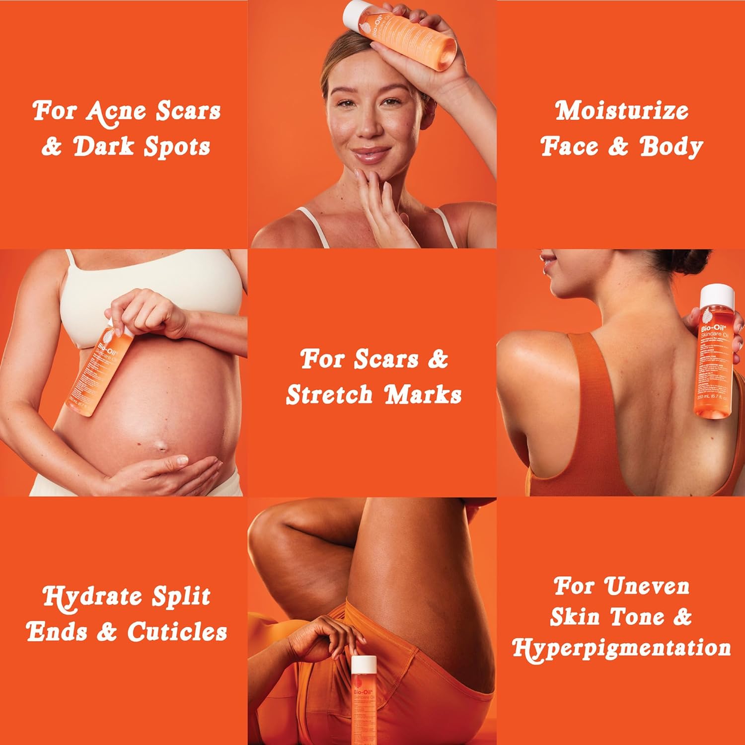 Bio-Oil Skincare Body Oil Serum, Face and Body Moisturizer with Vitamin E &