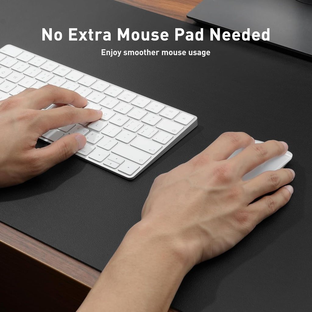 Aothia Non-Slip Waterproof PU Leather Desk Pad Protector for Mouse, Writing