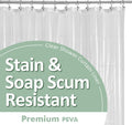 Barossa Design Plastic Shower Liner Clear - Premium PEVA Shower Curtain Liner