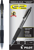 PILOT G2 Premium Refillable & Retractable Rolling Ball Gel Pens, Fine Point
