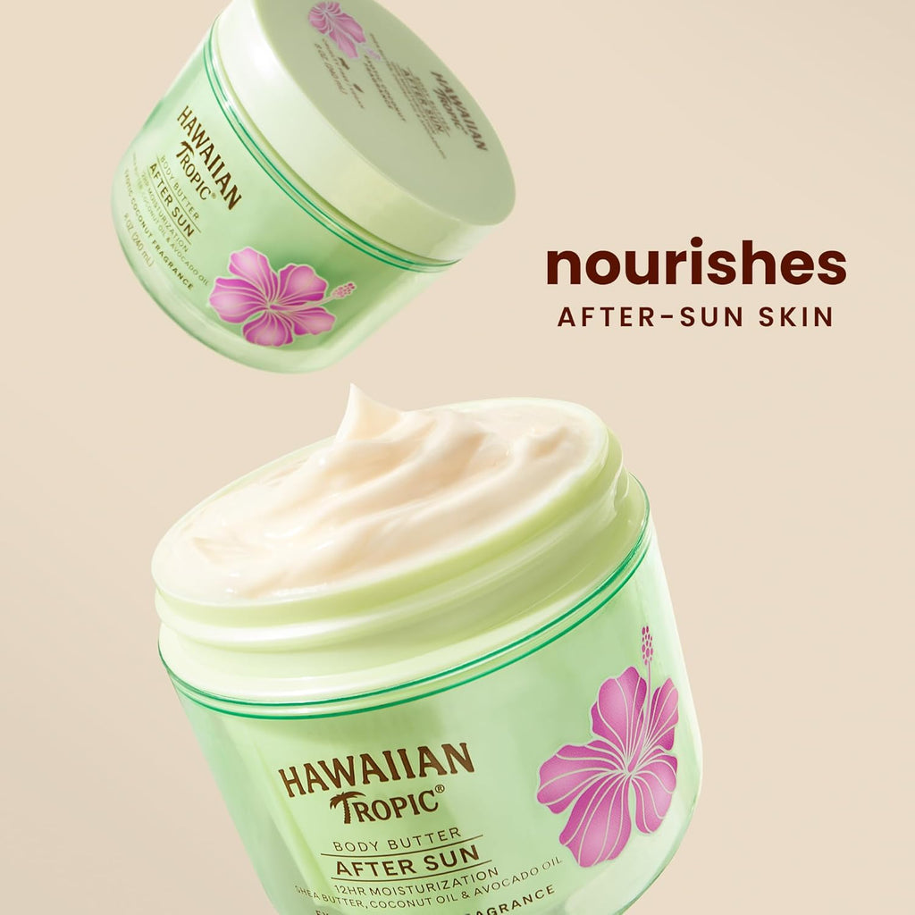 Hawaiian Tropic After Sun Body Butter with Coconut Oil, 8oz, After Sun