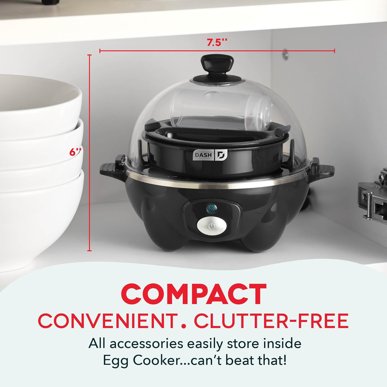 Dash Rapid Egg Cooker - Boiler, Poacher & Steamer - Includes Measuring &