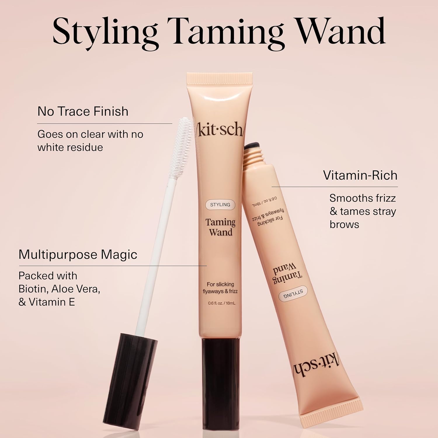 Kitsch Hair Taming Wand - Fly Away Stick For Hair with Biotin, Aloe & Vitamin
