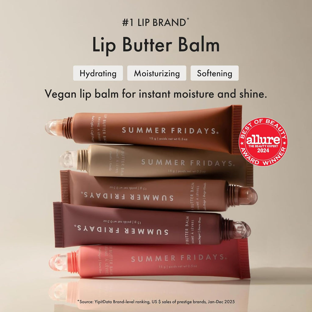Summer Fridays Lip Butter Balm - Conditioning Lip Mask and Lip Balm for