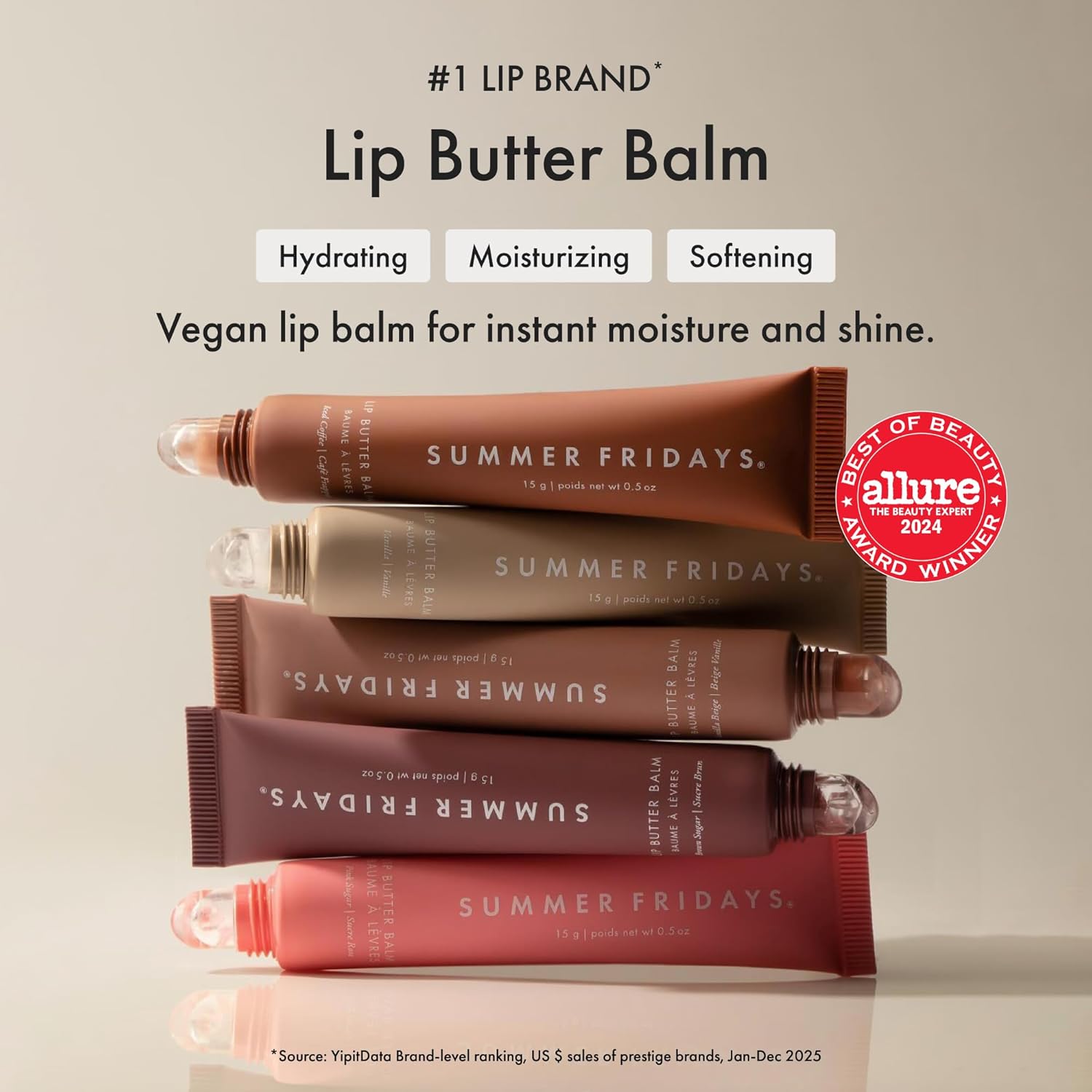Summer Fridays Lip Butter Balm - Conditioning Lip Mask and Lip Balm for