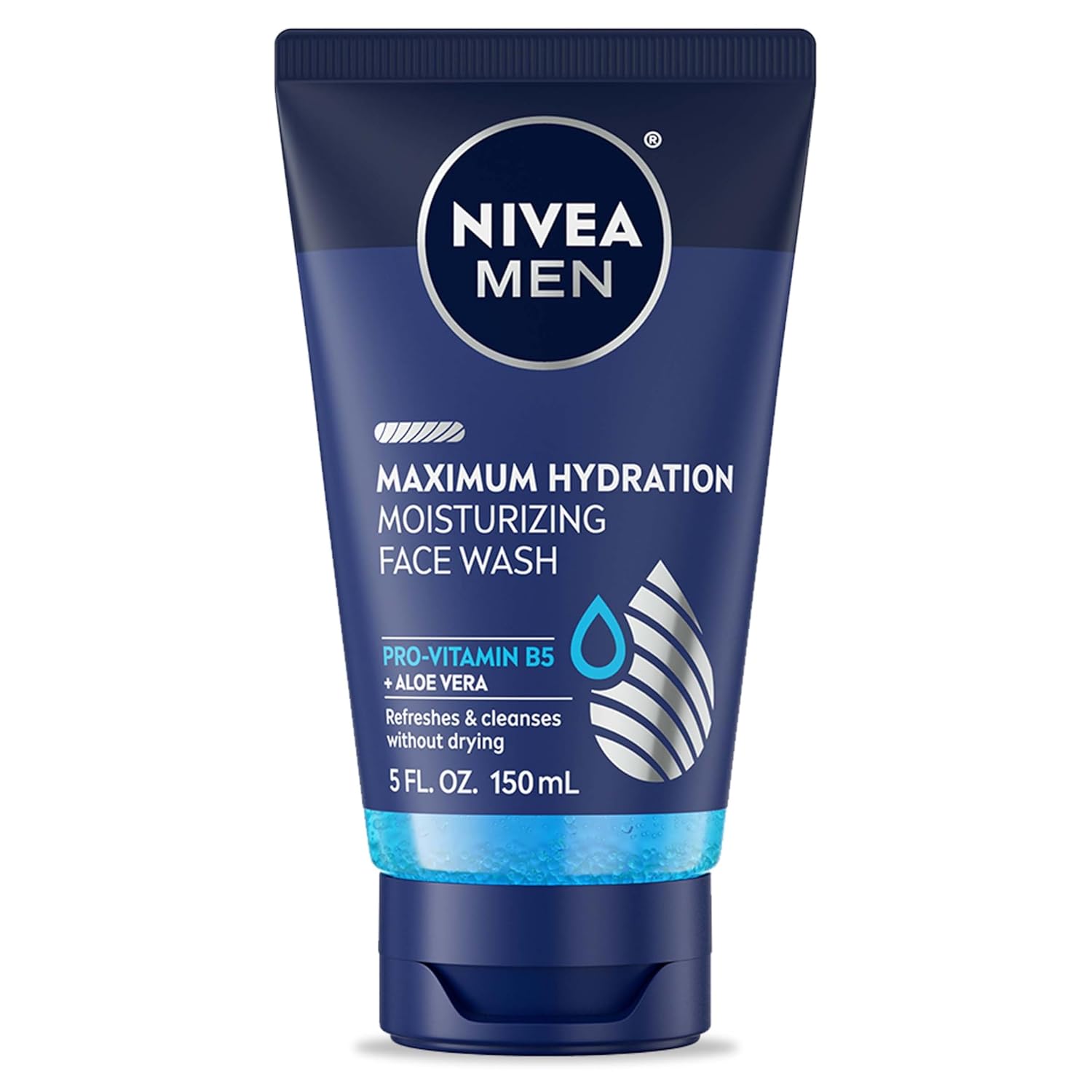NIVEA MEN Maximum Hydration Face Wash, Face Wash with Provitamin B5 and Aloe