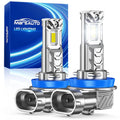 Marsauto M1C H11 LED Fog Light Bulbs, 30000LM 6000K Cool White, Compatible