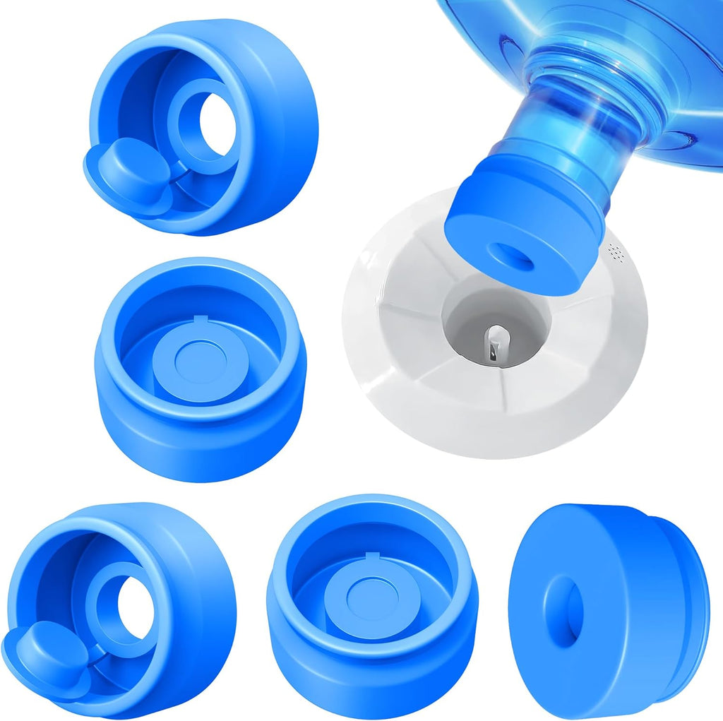 Gofriipai 3 and 5 Gallon Water Jug Cap, Silicone Reusable Replacement Cap