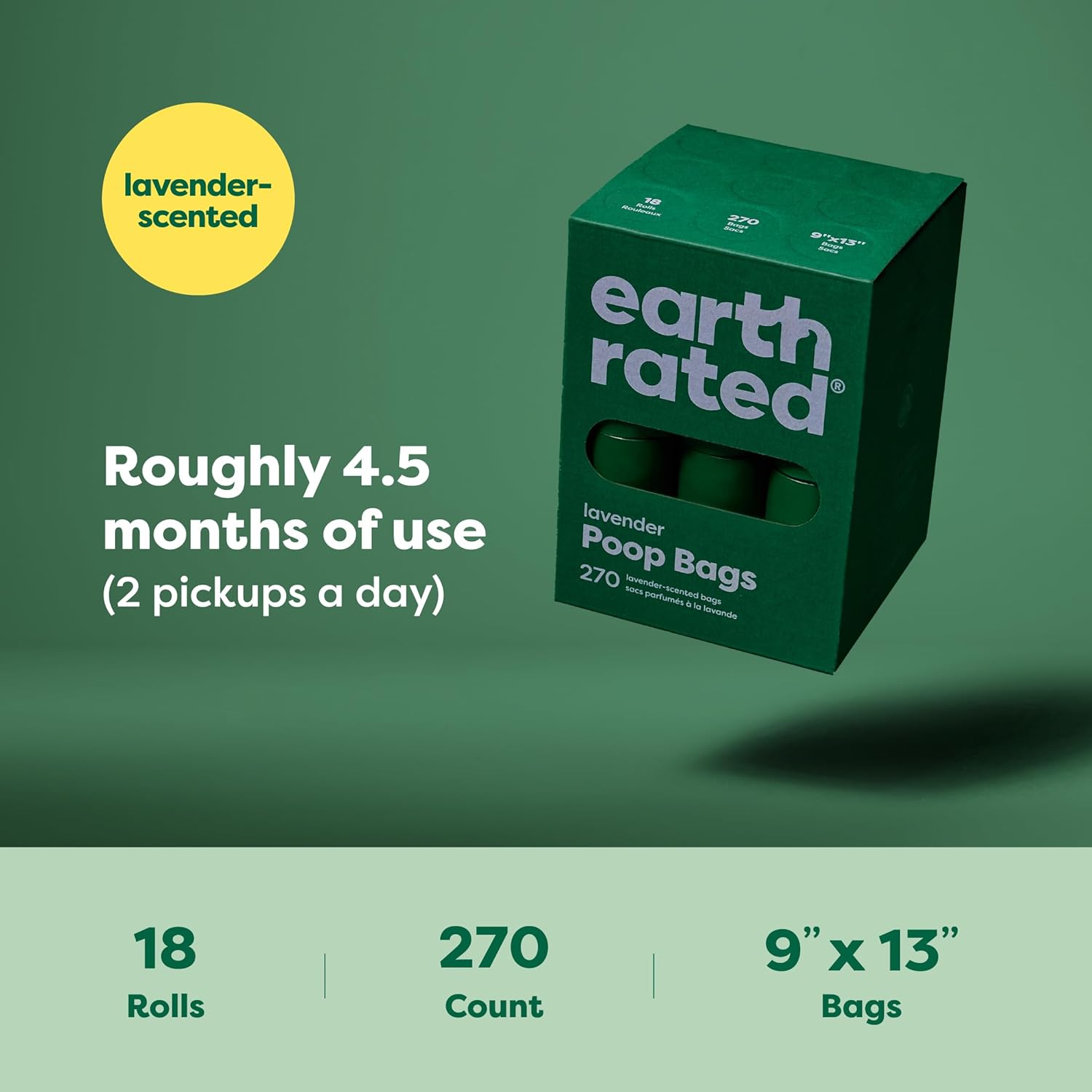 Earth Rated Poop Bags for Dogs, Guaranteed Leak Proof and Extra Thick Waste