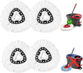 4 Pack Mop Head Replacement Compatible with O Cedar Triangle Swivel Mops,Spin