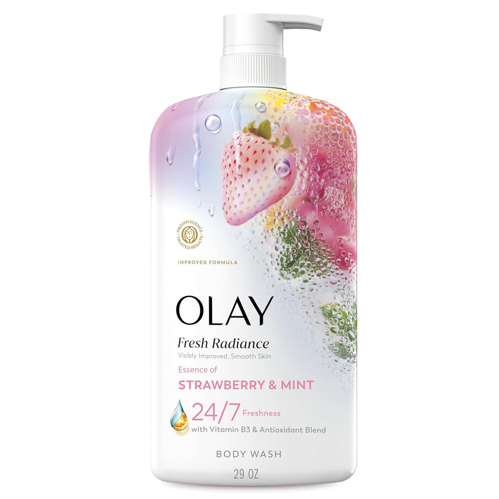 Olay Body Wash for Women, Fresh Radiance, 24/7 Skin-Loving Freshness, Visibly