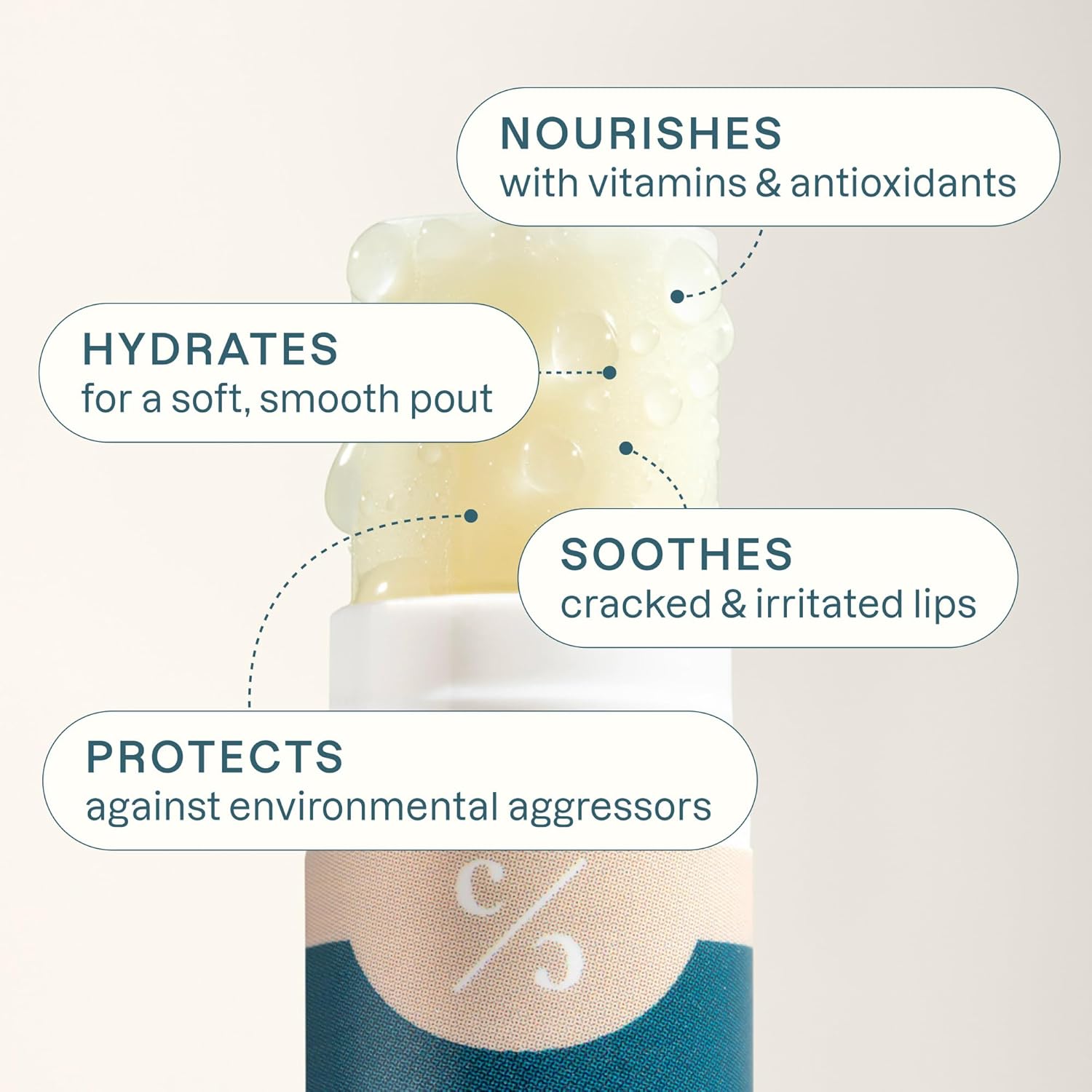 Cliganic Organic Lip Balm Set (6 Flavors) - 100% Natural Hydrating