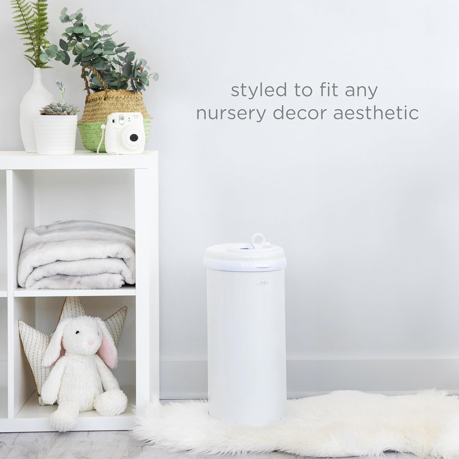 Ubbi Steel Diaper Pail, Odor Locking, No Special Bag Required, Award-Winning